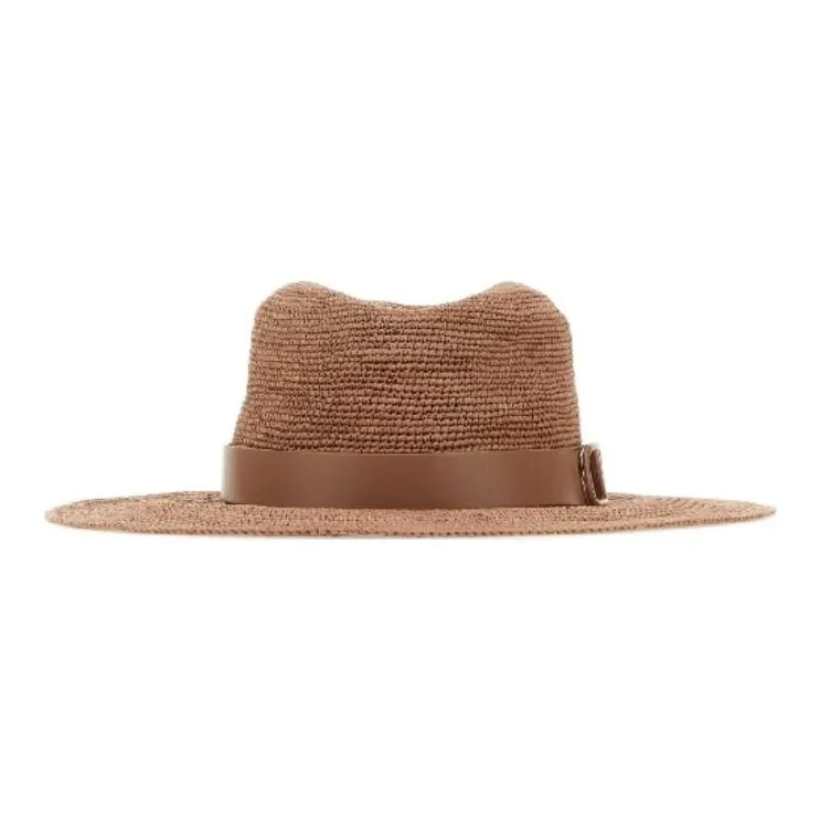 Valentino Straw Bucket Hats Women's Beige-2
