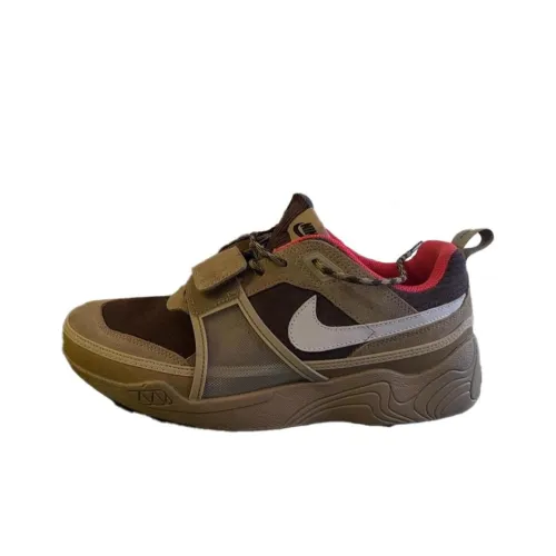 Travis Scott x Nike Shark A Don 'Beechtree' Anti Slip Wear Resistant Low Top Casual Shoes Unisex Brown