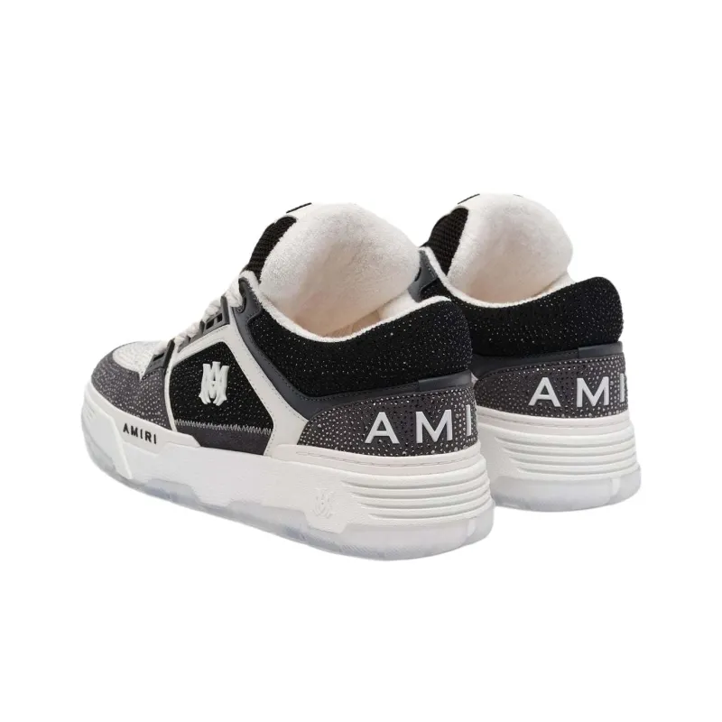 AMIRI MA 1 Low Top Skateboard Shoes Men's White Black-4