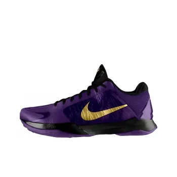 Nike Zoom Kobe 5 Protro 'Eggplant' Durable Breathable Low Top Basketball Shoes Men's Purple