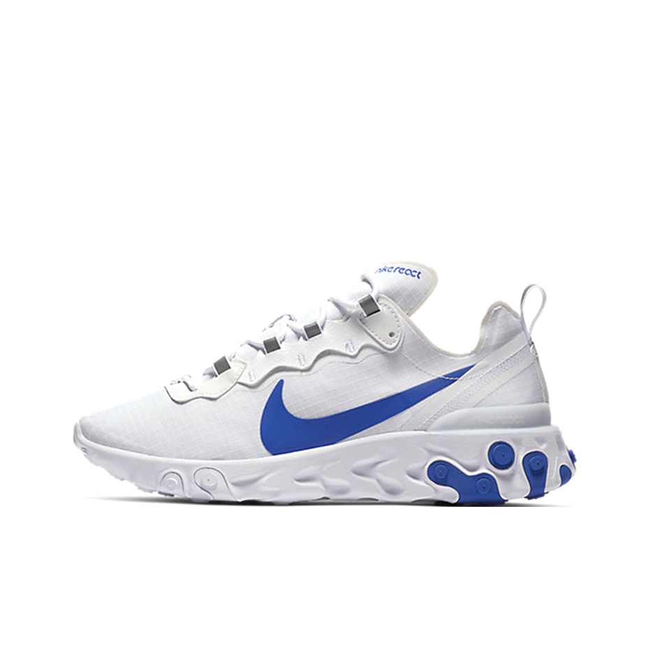 Nike React Element 55 White Game Royal POIZON