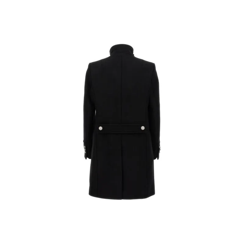 BALMAIN Double Breasted Long Coat-1
