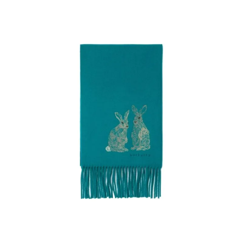 Burberry Rabbit Embroidery Cashmere Scarf-2