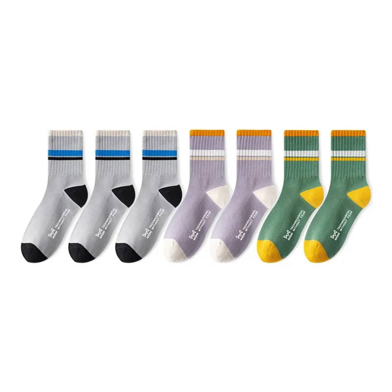 MIIOW Fruit Printing Series Mid Calf Socks Unisex Combo Set-19