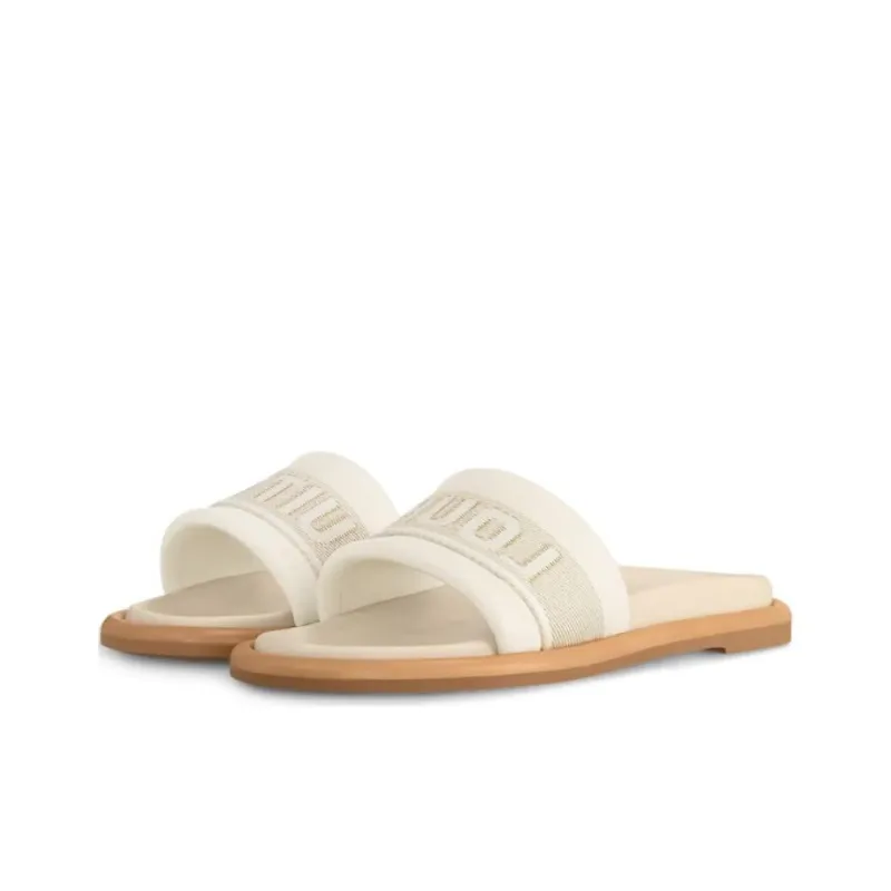 LOUIS VUITTON Bliss Slide Slippers Women's Beige-2