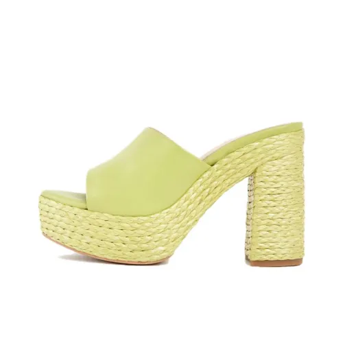 Paloma Barceló Slide Slippers Women's Lime