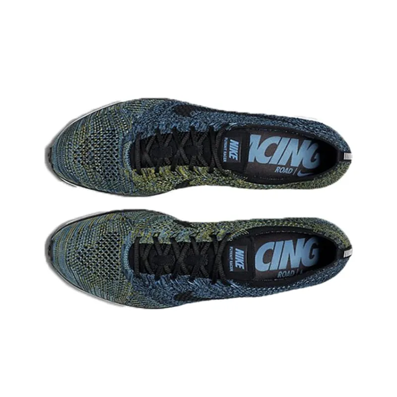 Nike Flyknit Racer Blue Glow Yellow Strike-2