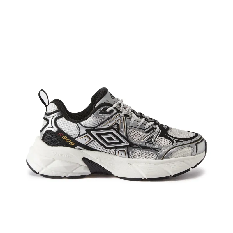 Umbro Anti-Slip Wear-Resistant Low-Top Casual Shoes Unisex Silver White-31