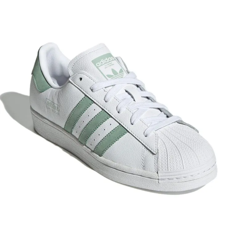 Superstar Women's Adidas Originals 'White Hazy Green' Women's-2