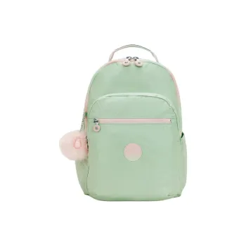 Kipling Polyamide Backpack Large Size Unisex Green