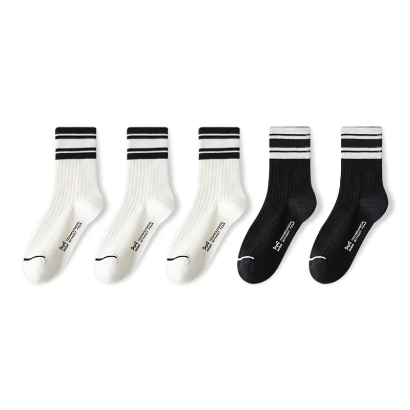 MIIOW Cool One Summer Series Mid Calf Socks Unisex 5 Pack-28