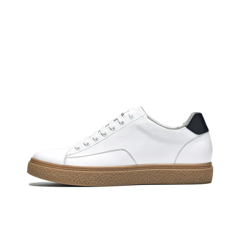 1M8 Low Top Skateboard Shoes Men's White-0