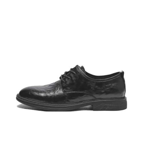 Hotwind Dress Shoes Men Low-Top Black