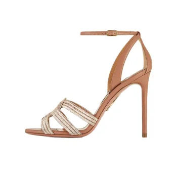 AQUAZZURA Feli One Strap Sandals 10.5cm Women's Light Brown