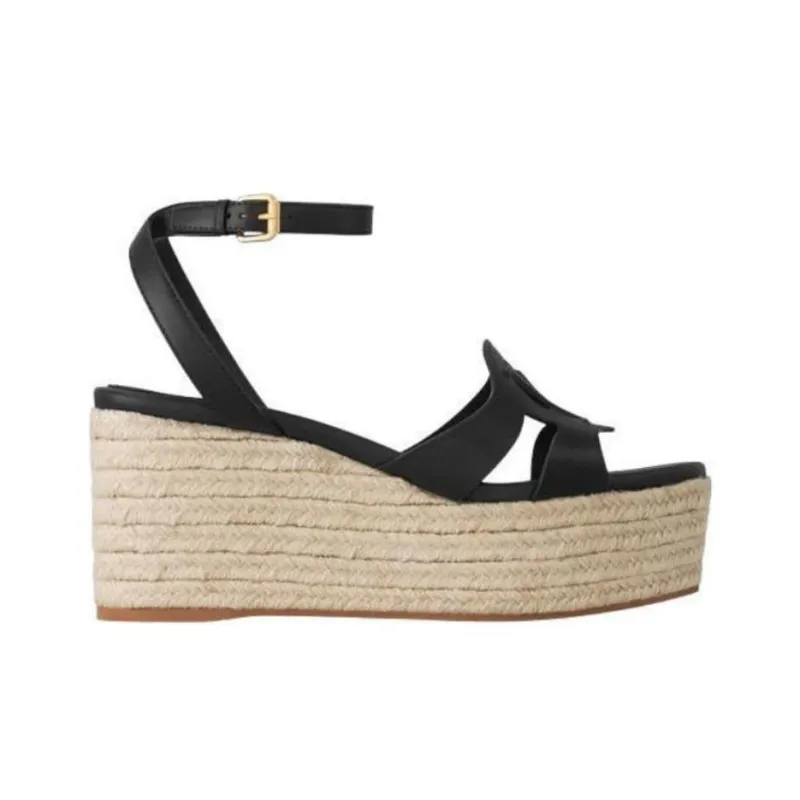 LOUIS VUITTON Isola Strap Sandals 4cm Women's Black-1
