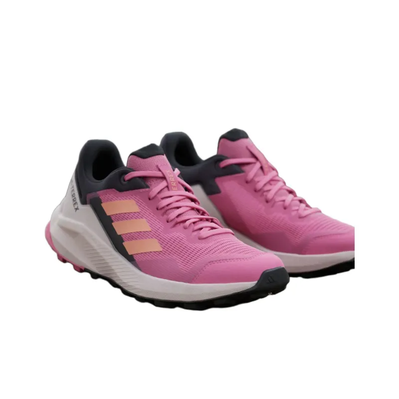 Adidas Terrex Trail Rider Anti-Slip Wear-Resistant Low-Top Trail Running Running Shoes Women's Pink-4