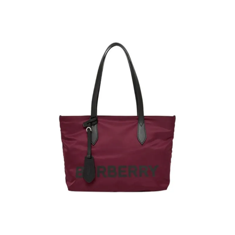 Burberry Recycled Nylon One Shoulder Handbags Women's Red-0