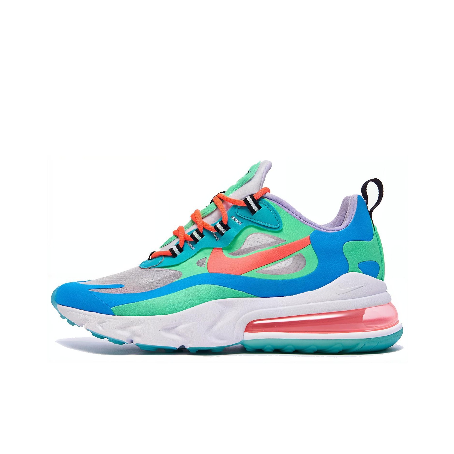 Nike hot Women's Air Max 270 React 'Knicks' Running Shoes Size 6.5 White Flash