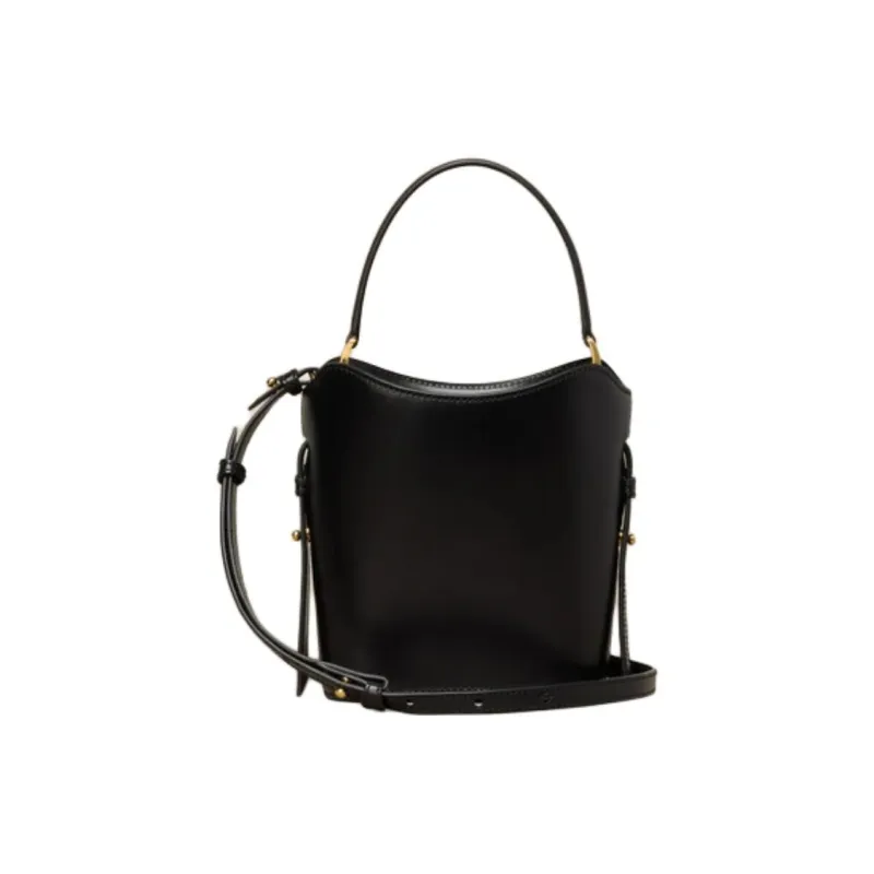 AMIPARIS Leather Bucket Bags Shoulder Bag Crossbody Bag Handbag Mini Men's Black-2
