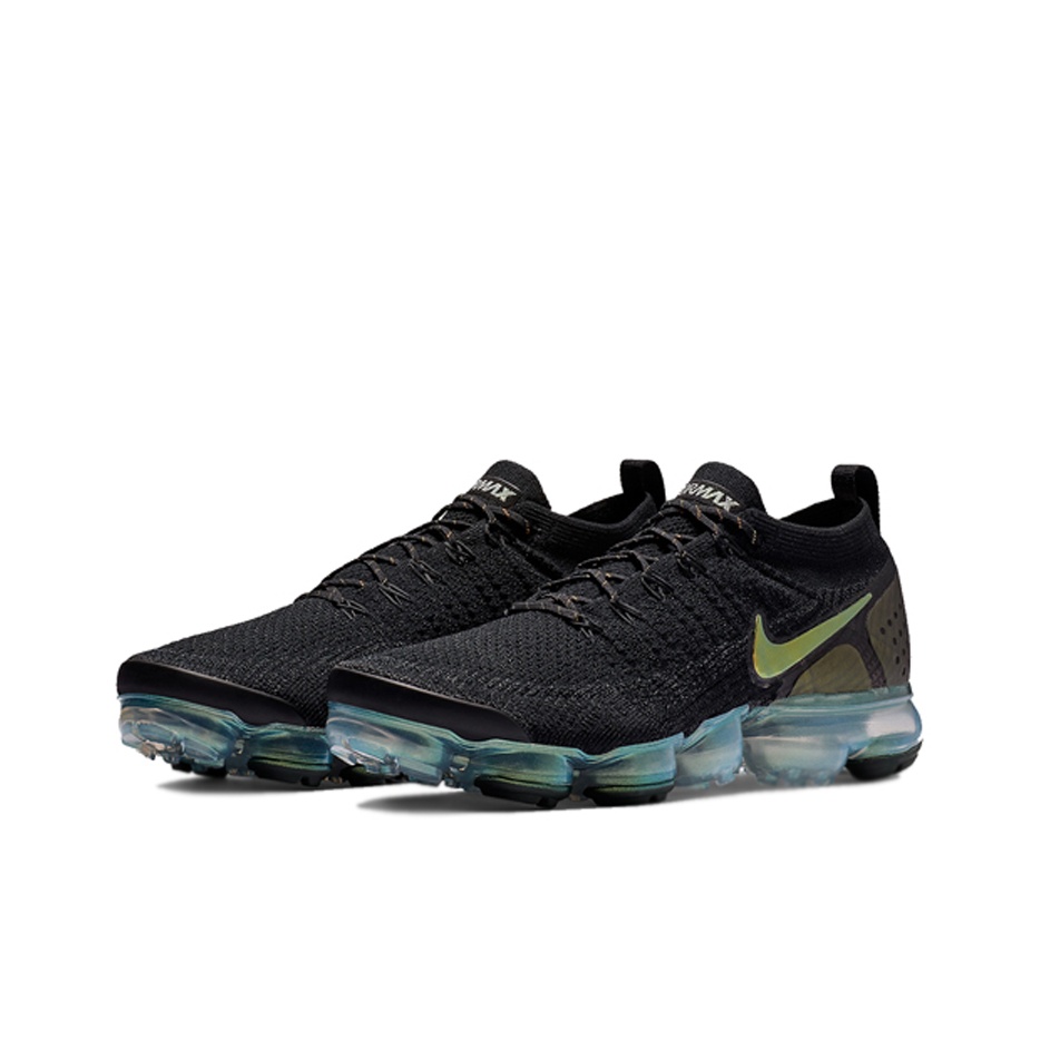 Nike Air VaporMax Flyknit 2 Black Metallic Silver Multi Color POIZON