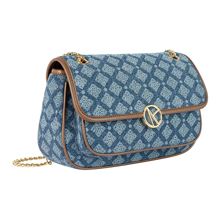 VANESSA HOGAN Fabric Shoulder Bag Women's Dark Brown-2