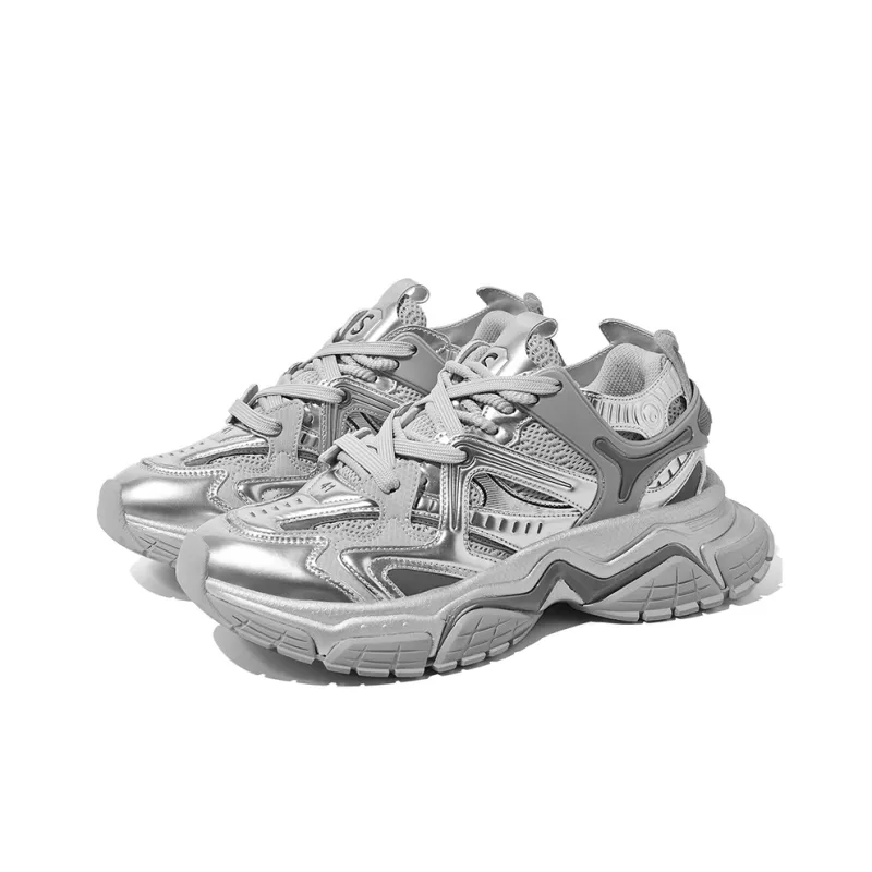 SK.TRIP Cushioning Anti-Slip Wear-Resistant Breathable Lightweight Height Increasing Low-Top Chunky Sneakers Unisex-2