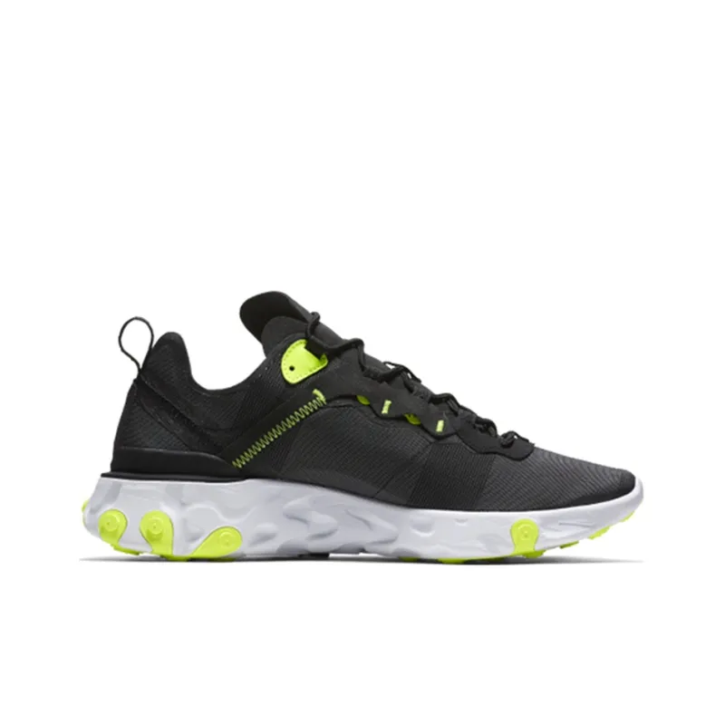 Nike React Element 55 Black Wolf Grey Volt-1