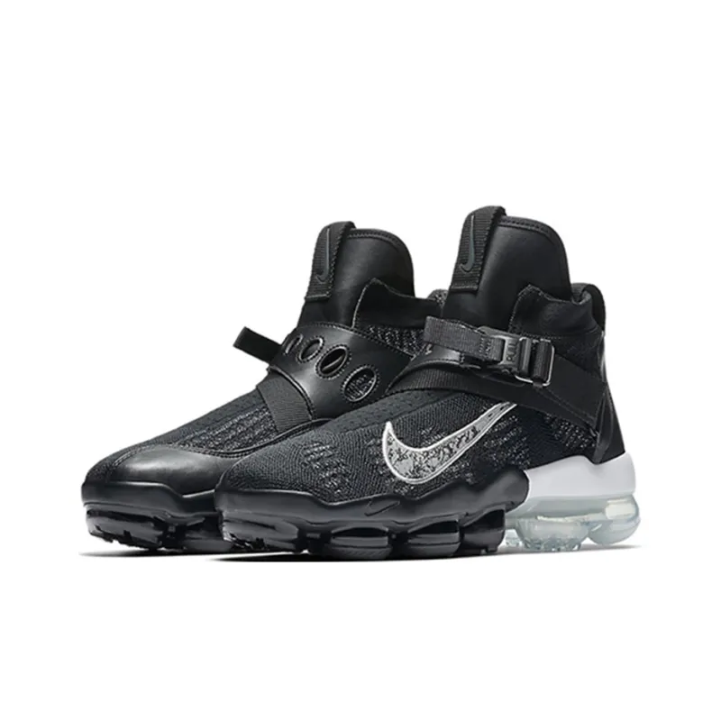 Nike Air VaporMax Premier Flyknit Black Metallic Silver White-2
