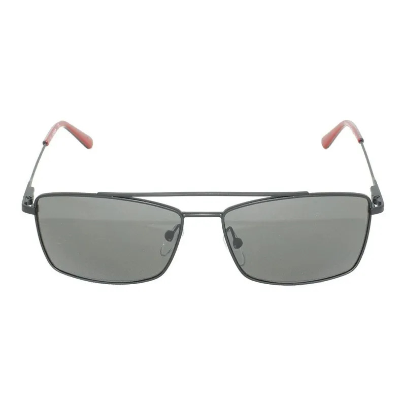 CALVIN KLEIN Nickel Alloy Aviator Sunglasses Men's Black-1