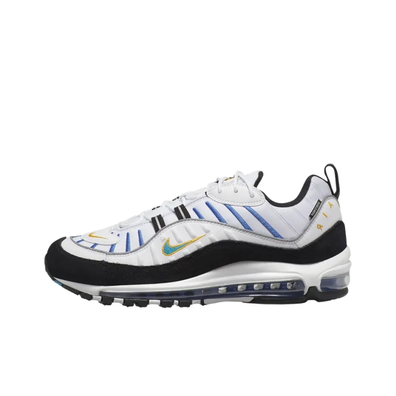 Nike Air Max 98 White Teal Nebula University Gold-0