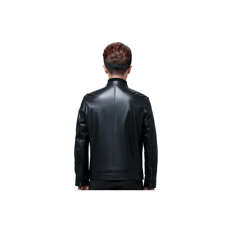 FORTEI Leather Jacket Men's Black-0