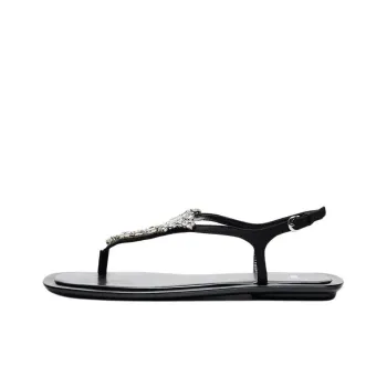 ZARA One Strap Sandals Women's Black