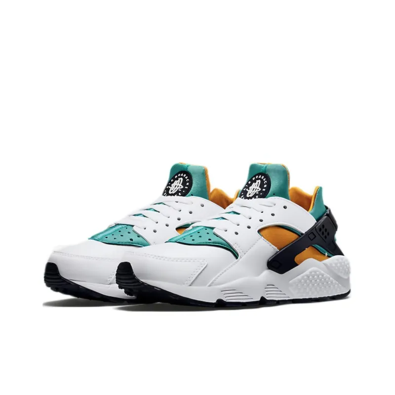 Nike Air Huarache White Turquoise Gold-2