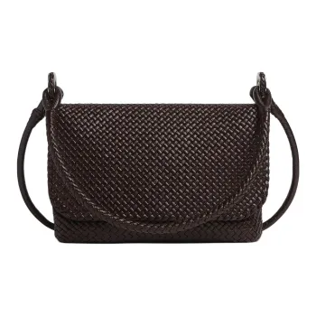 Bottega Veneta Calfskin Messenger Bag, Handbag, Shoulder Bag, Crossbody Bag Men's Brown