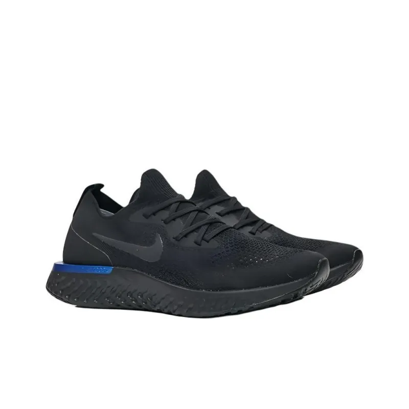 Nike Epic React Flyknit Black Racer Blue Women's-2