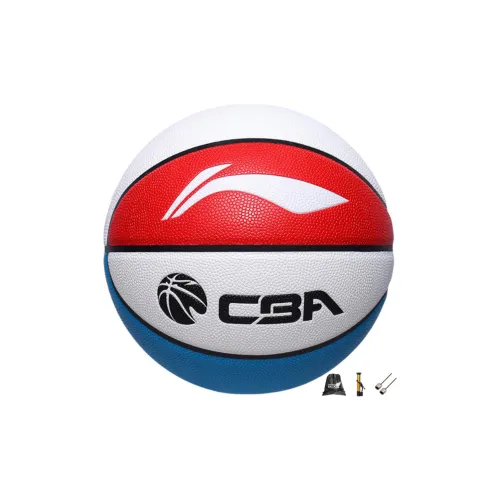 LiNing CBA Collection PU Basketball Red Blue White Size 7 Training Unisex