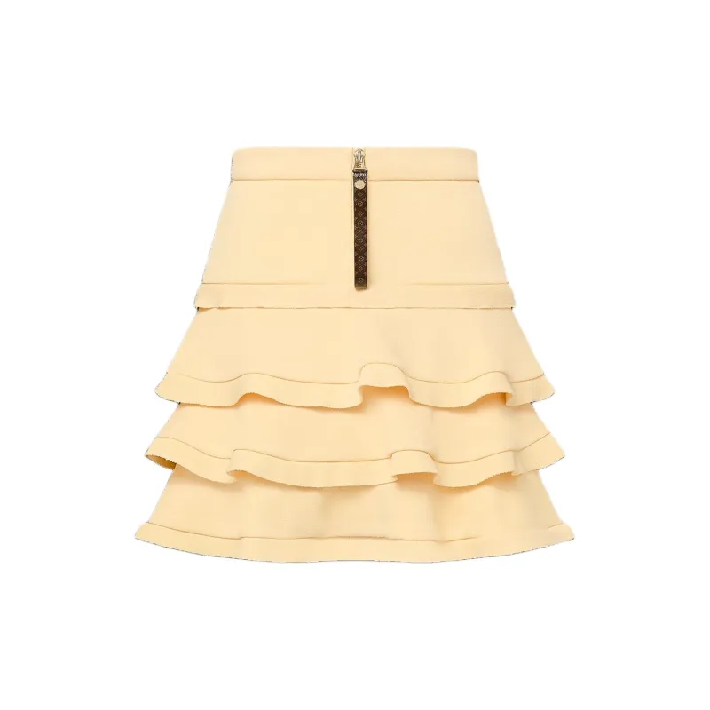 LOUIS VUITTON Ruffle Mini Skirt-1
