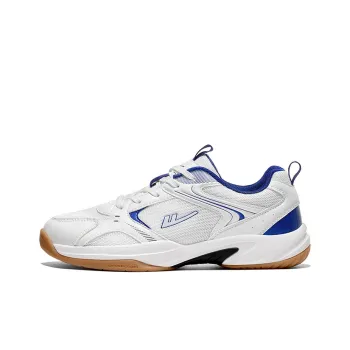 Warrior Wear resistant Lightweight Breathable And Non slip. Low Top Badminton Shoes Men's White Blue