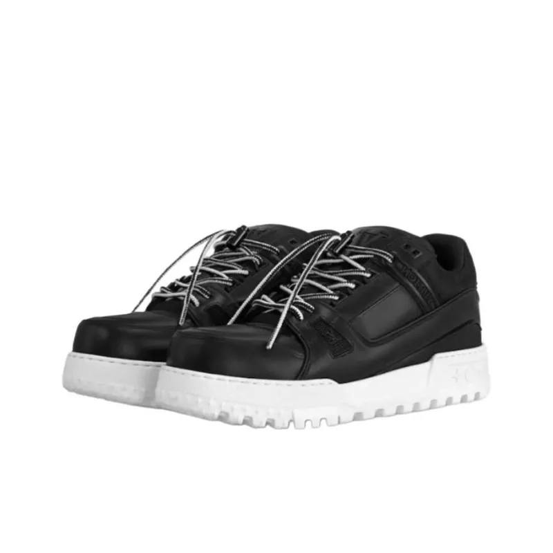 LOUIS VUITTON Trainer Maxi Low-Top Casual Shoes Unisex Black-2