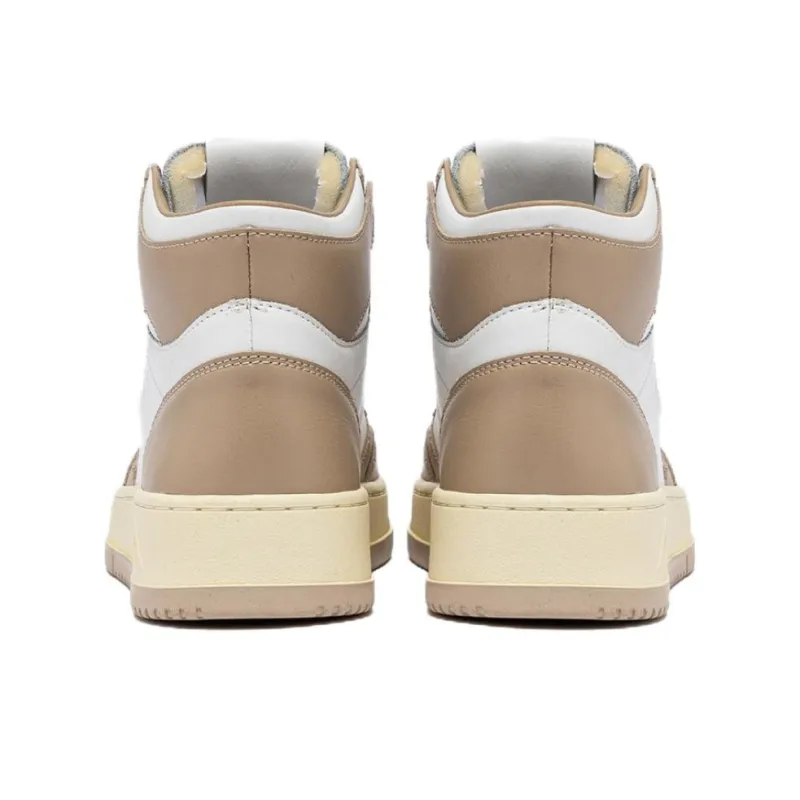 AUTRY High Top Skateboard Shoes Women's White Umber-3