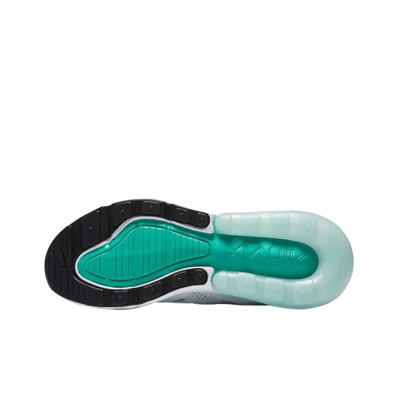 Nike Air Max 270 Flyknit Igloo White Clear Emerald Women's-4