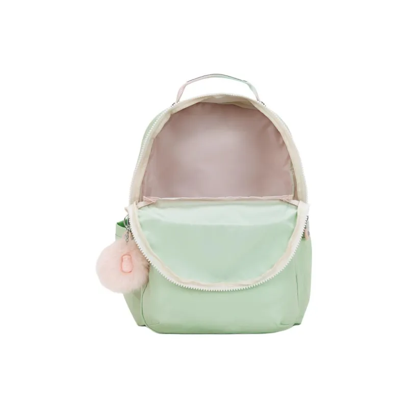 Kipling Polyamide Backpack Large Size Unisex Green-3