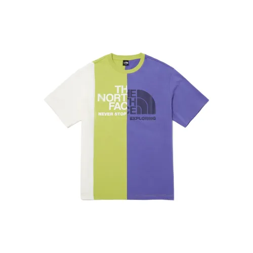 THE NORTH FACE T-Shirts Unisex Yellow Stone Gray