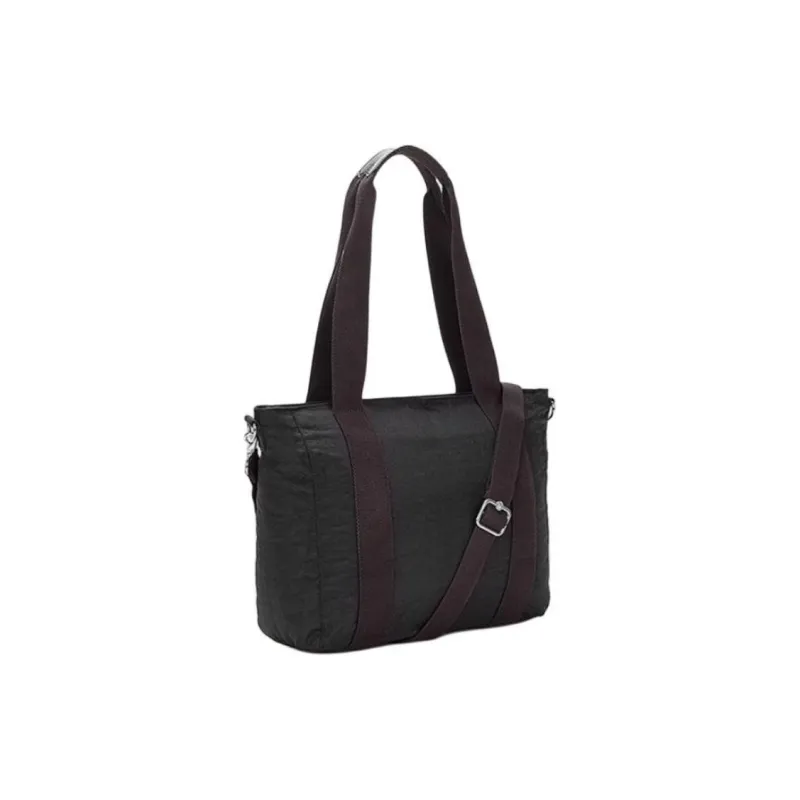 Kipling Polyamide Tote Bag, Shopping Bag, Shoulder Bag Medium Size Unisex Black-1