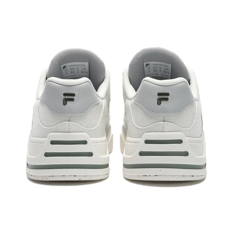 FILA FUSION 50 50 Anti Slip Wear Resistant Impact Resistant Quick Drying Low Top Skateboard Shoes Men's Gray White-3