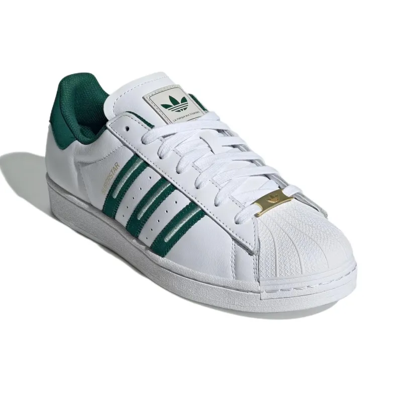 Adidas Superstar Cloud White Collegiate Green Grey-2