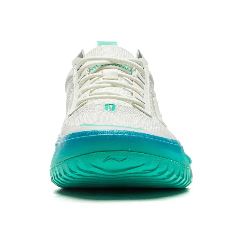 LINING RSR 202 Basketball Shoes Men Low Top Ivory/Copper Green-4