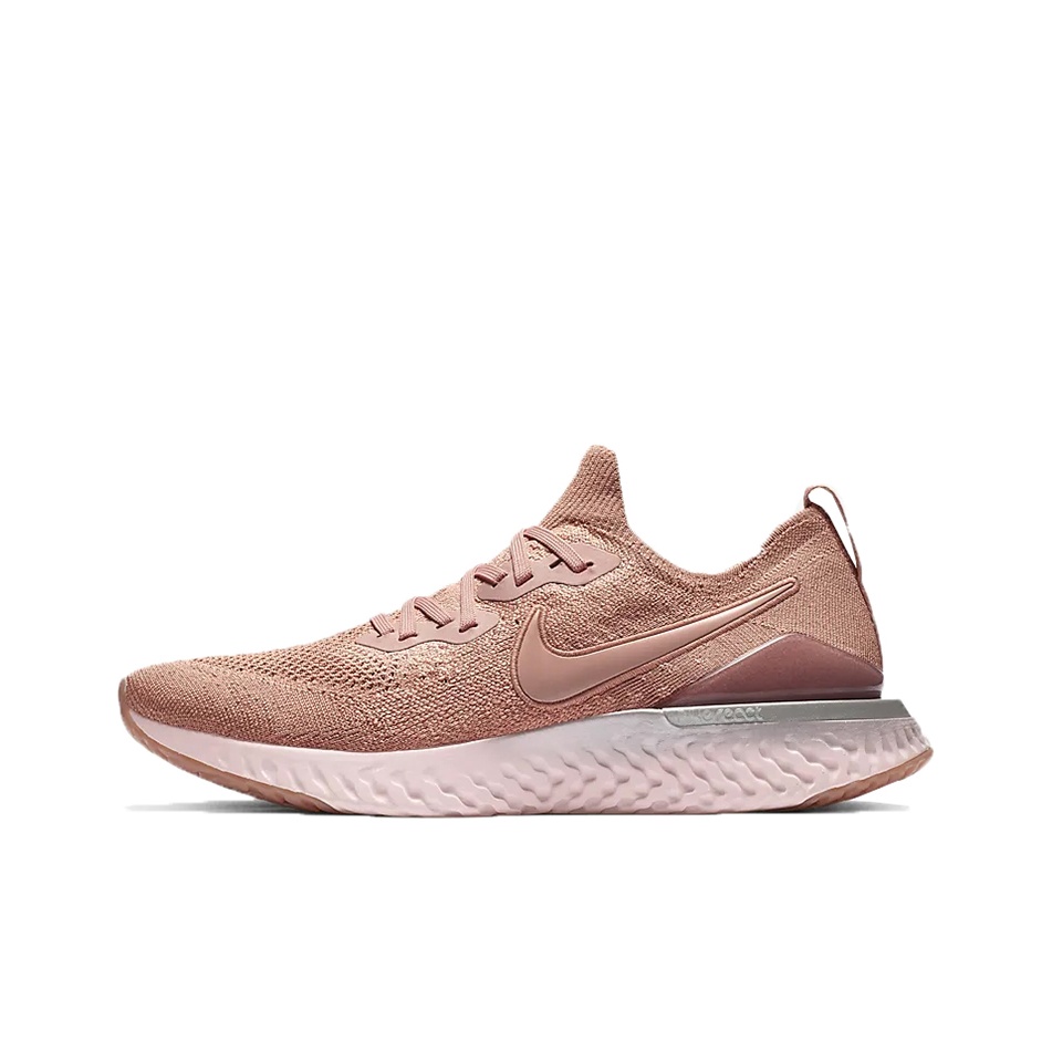 Nike epic react flyknit 2 white and gold best sale