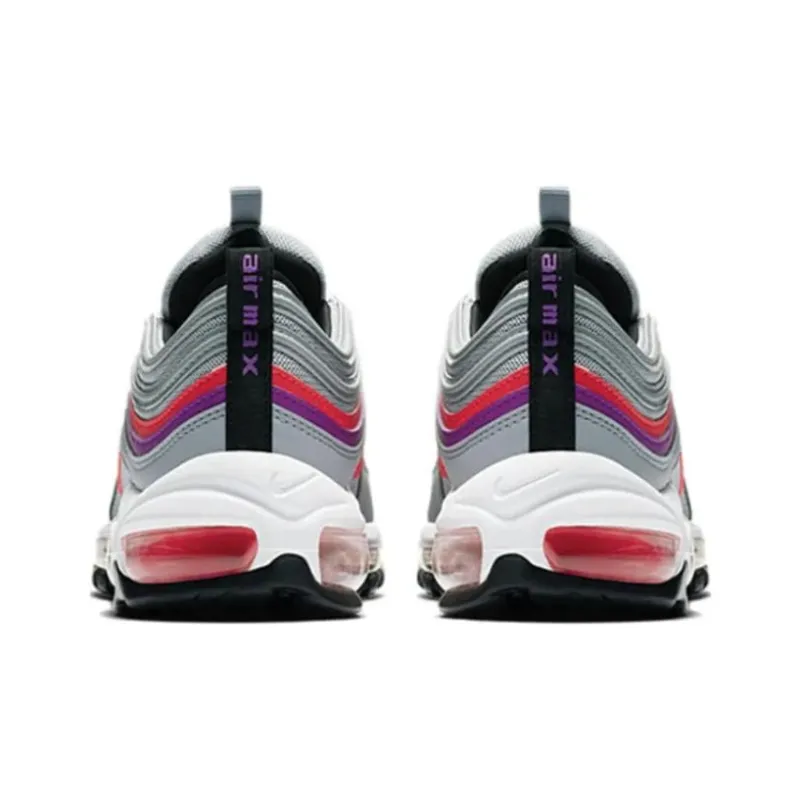 Nike Air Max 97 Wolf Grey Solar Red Vivid Purple Women's-4