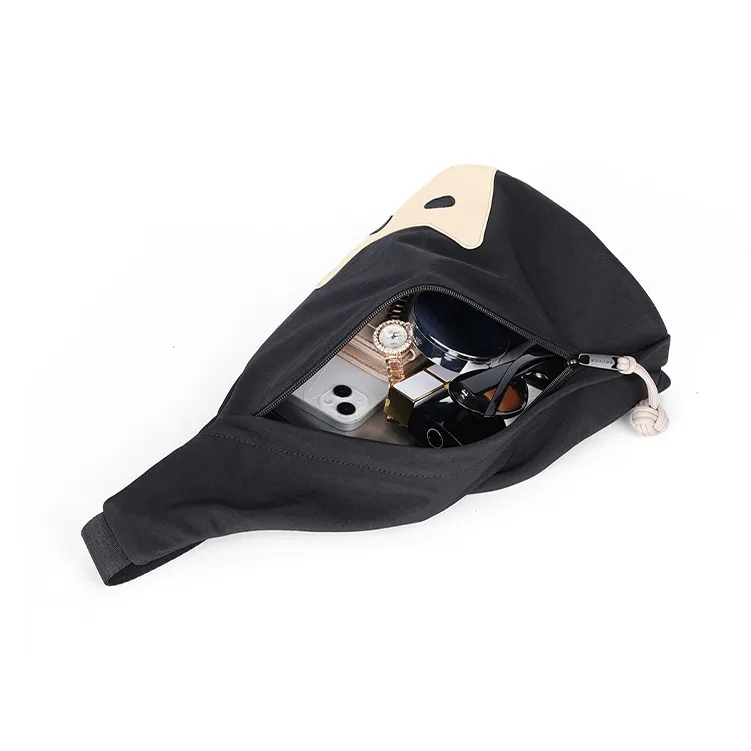 NOXXON Nylon Fabric Shoulder Bags Sling Bags Regular Women's Custard/Obsidian Black-9